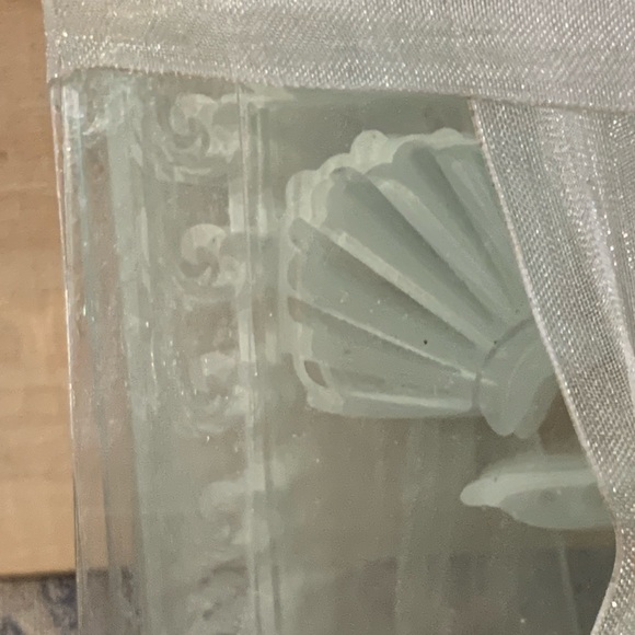 NIP Set of 4 Kate Aspen Etched Glass Nautical Coasters 3.5" Squares - Picture 7 of 9